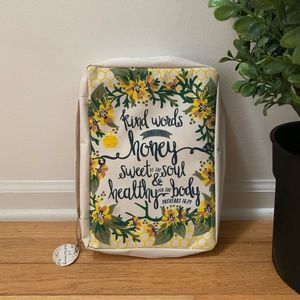 Canvas Print Bible Cover Carrying Case 🐝🌻🍯